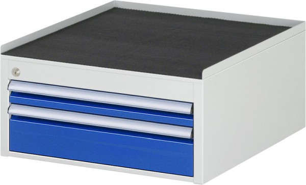 RAU ladekast serie 7000, B580xD650xH285mm, laden: 1xH60, 1xH120mm, metalen steun, 03-L1.1A-MT.11