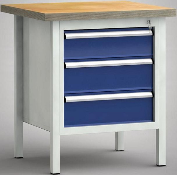 KLW standaard werkbank - 750 x 700 x 840 mm L x D x H, WS052N-0750M40-E1632