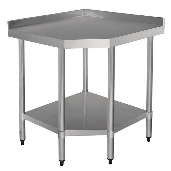 Vogue werkhoektafel met opstaande rand en plank 90 x 70cm, GL278