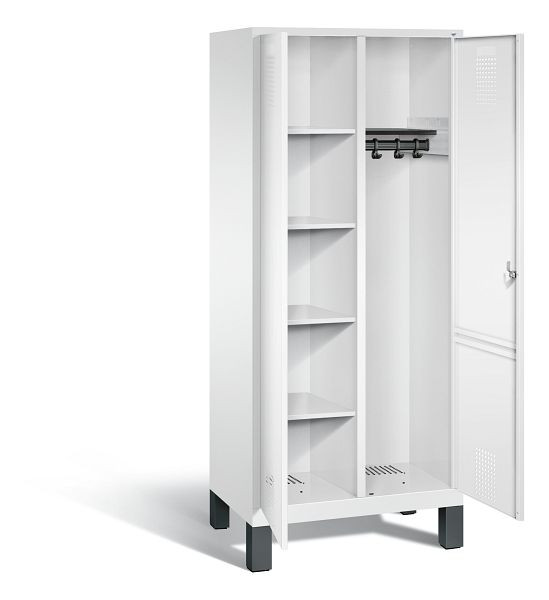 C+P reinigingsmiddelenkast Evolo, H1850xW810xD500mm, kleur: verkeerswit, 48060-22 S10079