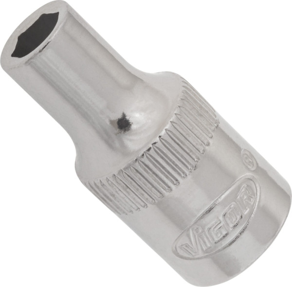 VIGOR dopsleutelinzet, hol vierkant 6,3 mm (1/4 inch), buitenzeskantprofiel, 4,5 mm, V2415N