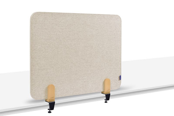 Legamaster ELEMENTS akoestische tafelverdeling 60x80cm zachtbeige incl. 2 tafelklemmen, 7-209820