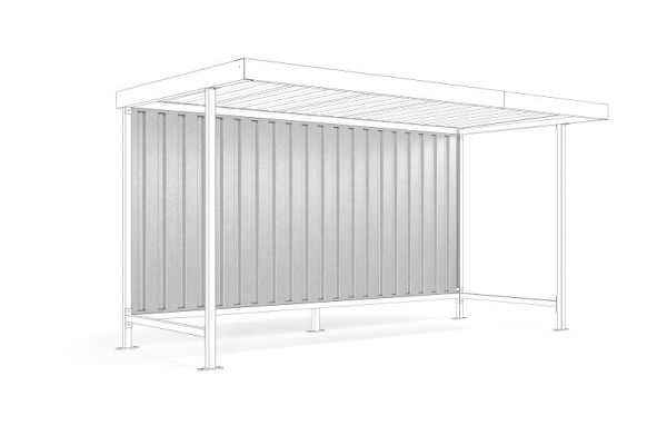 WSM achterwand voor Leipzig L14/15 verzinkte trapeziumplaat, 102000099