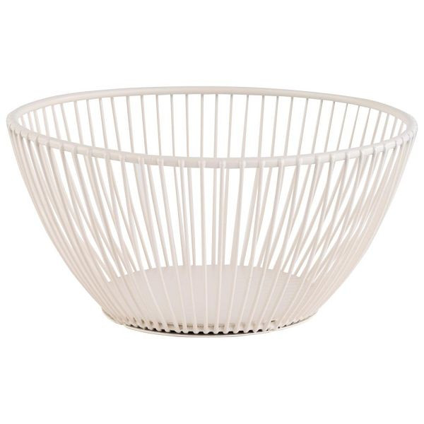APS mand -SVART- in fluisterwit Ø 17,5 cm, hoogte: 8 cm, 30425