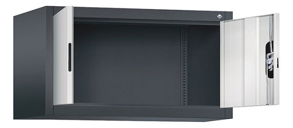 C+P bovenkast Acurado, H500xW930xD500mm, kleur: zwartgrijs/lichtgrijs, verzonken handgreep, 9284-000 S10188
