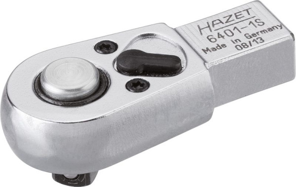 Hazet omkeerbare ratelinzet, vierkant inzetstuk 9 x 12 mm, massief vierkant 6,3 mm, lengte: 46,5 mm, reserveonderdeel: 6401-1/6, 6401-1S/7, 6401-1S
