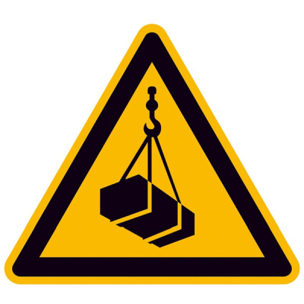 Stein HGS HGS waarschuwingsbord, waarschuwing voor hangende last, 200 mm / folie, zelfklevend, 21.a8222