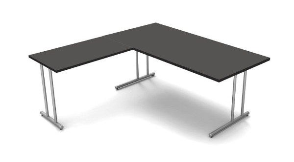 Kerkmann hoekwerkstation, Start Up, B 1800 mm x D 1800 mm x H 750 mm, kleur: antraciet, 11437613