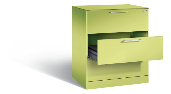 C+P archiefkast Asisto, H1010xB800xD600mm, kleur: Viridin groen / Viridin groen, beugelgreep, 146243-322 S10032
