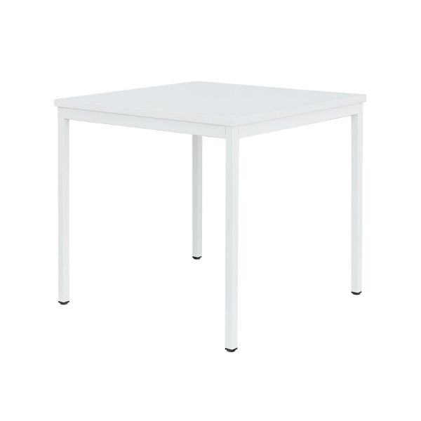 Lüllmann vergadertafel, 750 x 800 x 800 mm, signaalwit, 331017