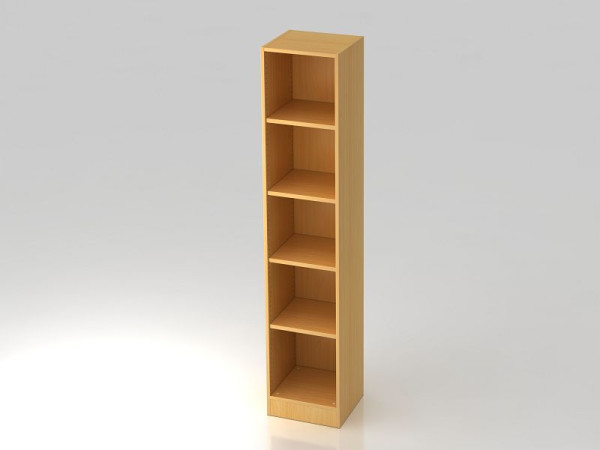 Hammerbacher smalle plank 5OH met beukenhouten bodempaneel, 40,6x40x200,4 cm (BxDxH), V6040/6