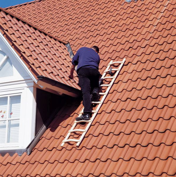 Euroline houten dakladder met 12 treden, lengte 3,35m, 1110112