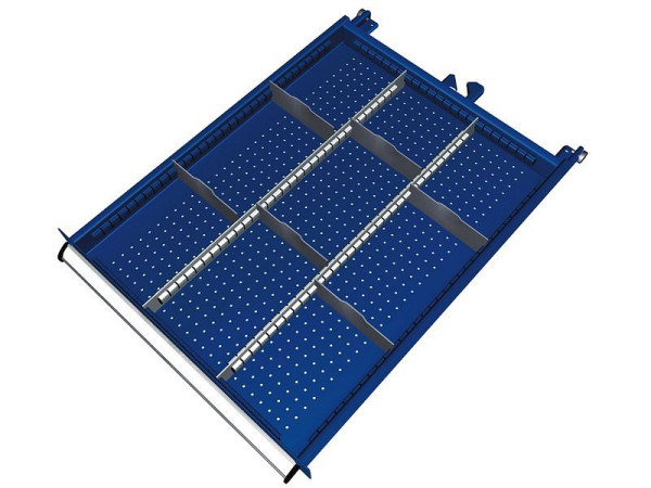 KLW scheidingsmateriaalset voor lades vakhoogte 50 mm in SEB kast, kastmaat 572 x 750 mm B x D, SEB-B02-032