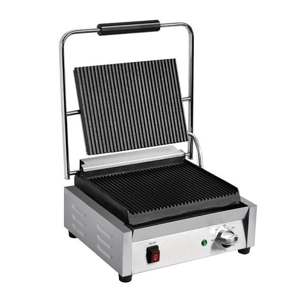 Buffalo contactgrill enkel groot gegroefd/gegroefd, DY995
