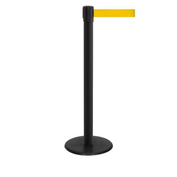 Stein HGS HGS personengeleidingssysteem -P-Line Famous-, zwart, signaalgeel, met magnetisch banduiteinde, bandlengte: 2,3 m, 12803-1204