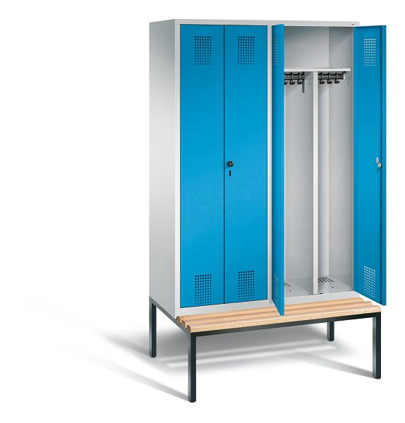 C+P zwart wit kastje Evolo, H2090xW1190xD815mm, kleur: lichtgrijs/lichtblauw, 48052-40 S10021