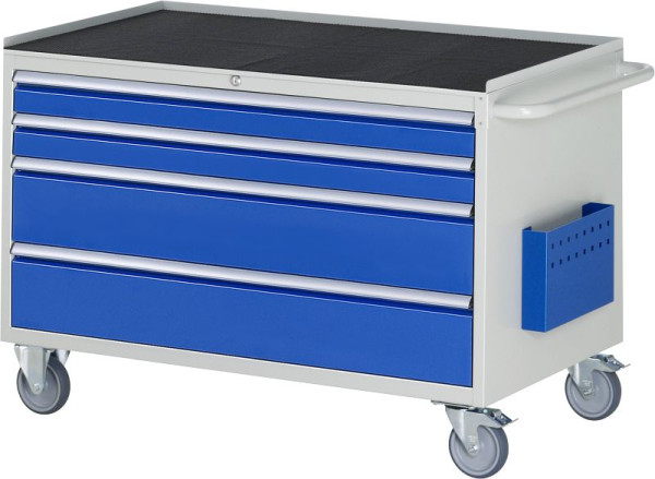 RAU montagewagen serie 7000, B1145 x D650 x H795 mm, metalen onderstel, laden: 2xH90, 2xH180 mm, 15-XXL3.1A-MT.11