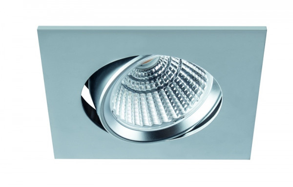 rutec Projekt BAN COB LED - inbouwspot, zwenkbaar, vierkant, 350mA, 7W, IP40, 2700K, CRI90 - chroom, PEC359UWWOK