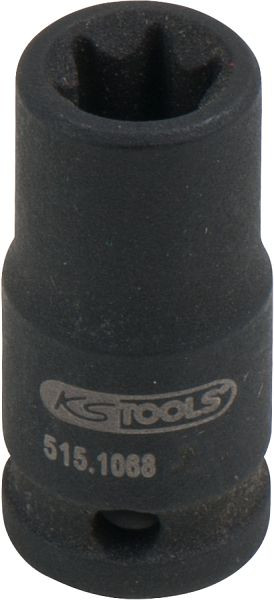 KS Tools 1/4" Torx E-stopcontact, kort, E8, 515.1068