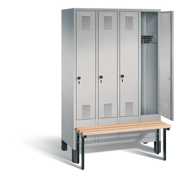 C+P Evolo locker, H1850xW1190xD815mm, kleur: wit aluminium, 48030-40 S10232
