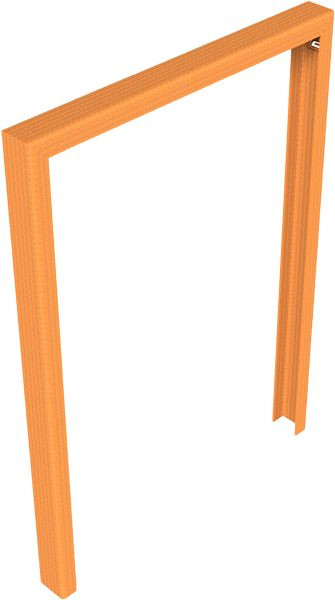 Schake Cortenstalen beugel gemaakt van 80x40x3mm U-profielen met lasergesneden logo voor plaatsing in beton Breedte: 800mm Hoogte: 1100mm, 4450_075
