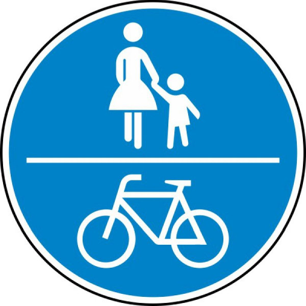 Steen HGS gedeeld voet- en fietspad nr. 240, 600 mm / RA1 / vlakke vorm 2 mm, 240-211