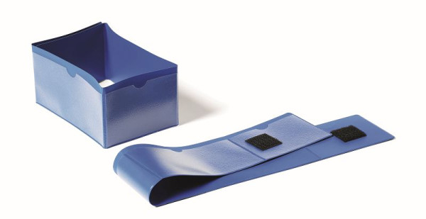 DURABLE palletvoetbandrol 145x75mm, blauw, 50 stuks, 172407