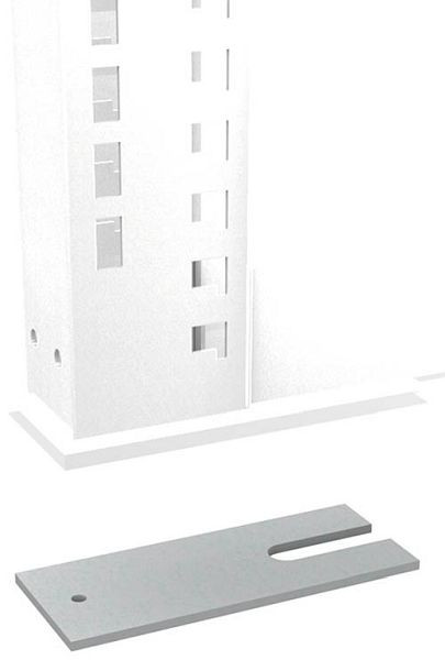 Bedrunka + Hirth level compensatieplaat, afmetingen in mm (BxDxH): 60 x 150 x 2, SRNAP2