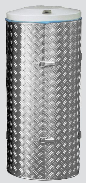 VAR compacte afvalinzamelapparaten met roestvrijstalen en aluminium Duett platen, grijze deksel, 1704