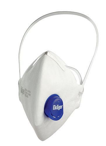 Dräger deeltjesfilterend halfgelaatsmasker X-plore 1730 V met ventiel, FFP3, NR, VE: 10 stuks, 180-082