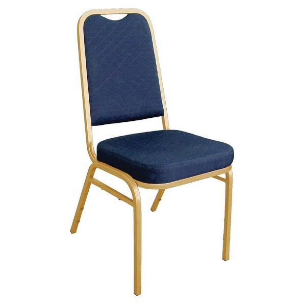 Bolero banketstoelen met rechthoekige rugleuning blauw, VE: 4 stuks, DL015