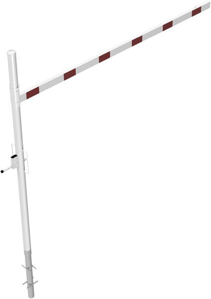 Schakehoogtebegrenzer, draaibaar voor inzetting in beton, dwarsbuislengte: 3500 mm, met profielcilinderslot, voor inzetting in beton, 417_351ZB