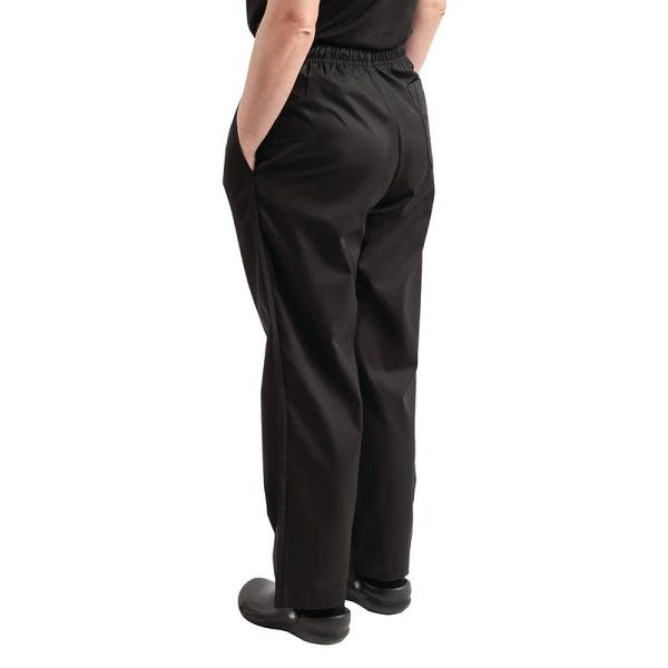 Whites unisex koksbroek Easyfit Teflon gecoat zwart L, A029T-L