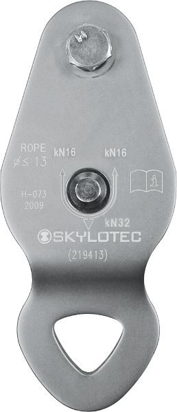 Skylotec poelie met spanbout Enter Roll B, aluminium, ovaal, 24 kN, H-073