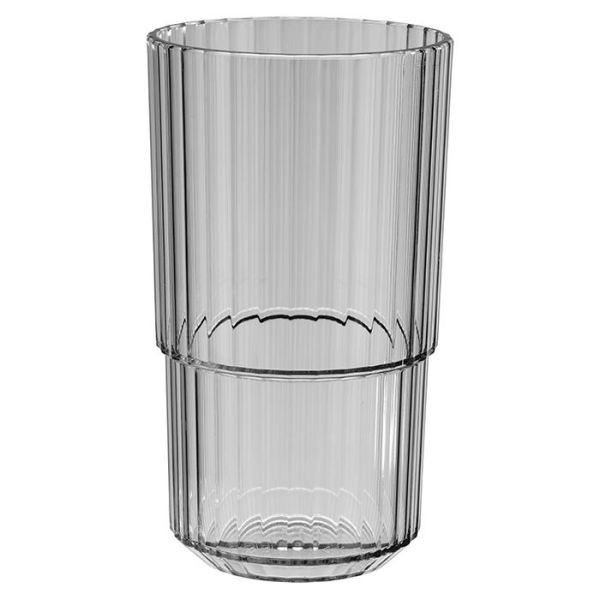 APS drinkbeker -LINEA-, Ø 8,5 cm, hoogte: 15 cm, Tritan, 500 ml, kleur: Frans grijs, verpakking van 48, 10569
