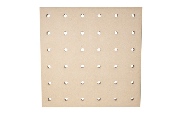 Ulmia MDF-Platte für Multifunktionstisch, inkl. Magnete, mit Lochsystem, 600 x 600 x 28 mm, 196.662