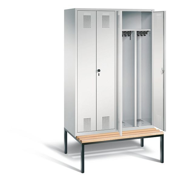 C+P zwart wit kastje Evolo, H2090xW1190xD815mm, kleur: lichtgrijs, 48052-40 S10010