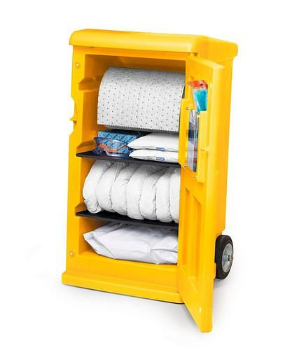 DENSORB mobiele noodset, bindmiddel in gele caddy medium, olie, 290-813