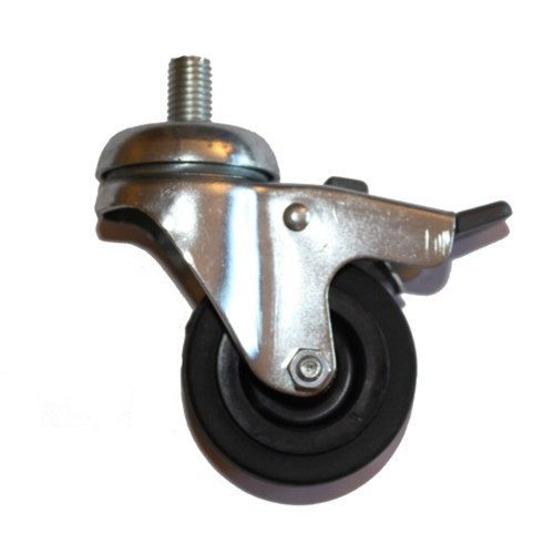 AEROTEC voorzwenkwiel met rem - 60 mm hard rubber, 9044007
