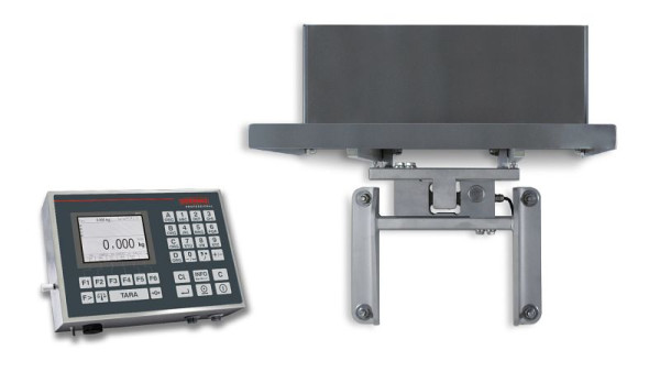 Soehnle wandweegschaal IP67 met Terminal 3025, maximale belasting: 150 kg, verhoging: 50 g IP67, roestvrij staal, opvouwbare weegplaat, 7627.41.002