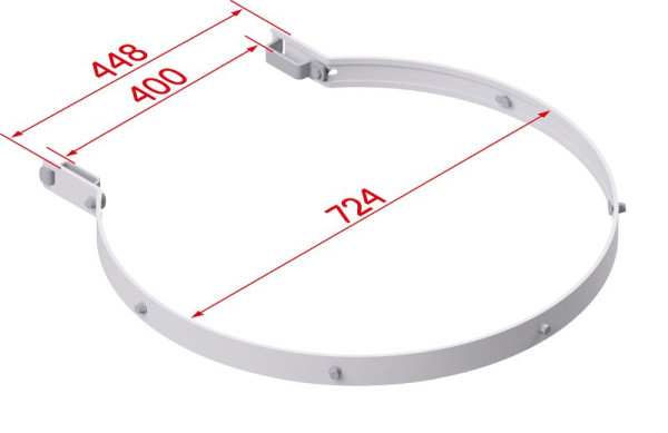 HYMER rugbeschermring, aluminium, 0051600