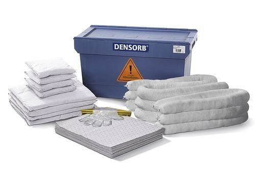 DENSORB verrijdbare set in transportkist, uitvoering "olie", inhoud 110 liter, 116-744