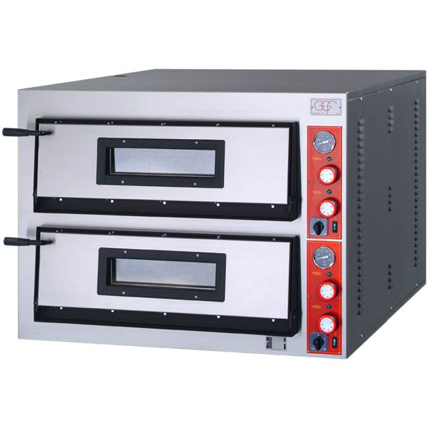 Stalgast pizzaoven met één kamer, volle vuurvaste klei, 18 kW, 1010 x 1210 x 750 mm (BxDxH), PP0602636