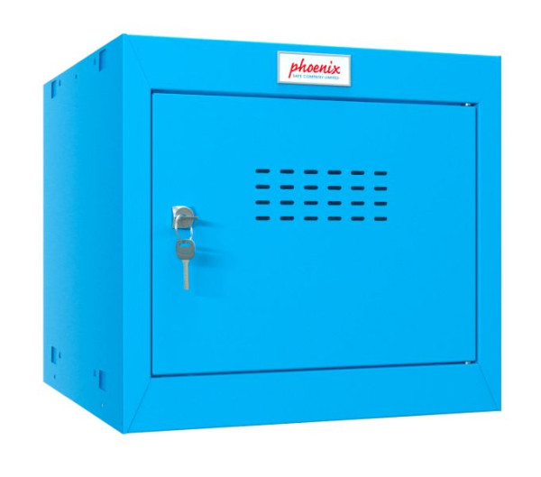Phoenix CL-serie maat 1 blauwe kubuskast met sleutelslot, CL0344BBK