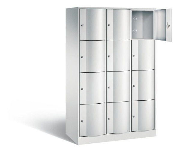 C+P lockerkast Resisto, H1950xB1148xD540mm, kleur: lichtgrijs, 8470-372 S10005