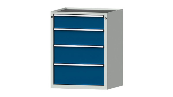 ANKE werkbanken ladekast, model 3003 V, 760 x 675 x 980 mm, RAL 7035/5010, kuip, 611.004