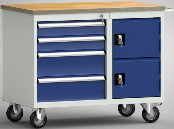 KLW werkbank - 1000 x 620 x 830 mm L x D x H, WS826N-1000M20-E7020