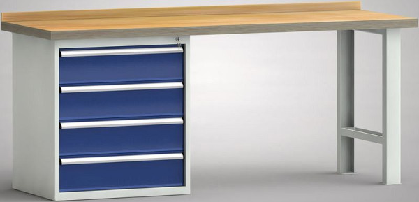 KLW standaard werkbank - 2000 x 700 x 840 mm L x D x H, WS523N-2000M40-E0804