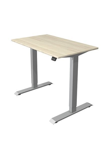 Kerkmann compacttafel B 1000 x D 600 mm, elektrisch in hoogte verstelbaar van 740-1230 mm, esdoorn, 10226250