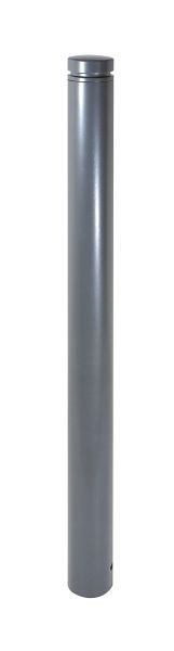 Schake-barrièrestijlpaal serie 482B Ø 82 mm, stationair, voor betoninzetting met grondanker, totale lengte ca. 1300 mm, zonder slot, zonder oog, 482B